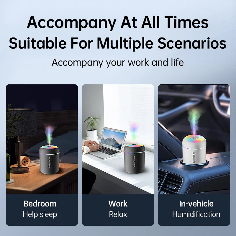 Mini Aura Humidifier™ – Cozy Mist + Color-Changing Glow